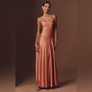 Mare Mare Emmy Satin Corset Maxi Dress